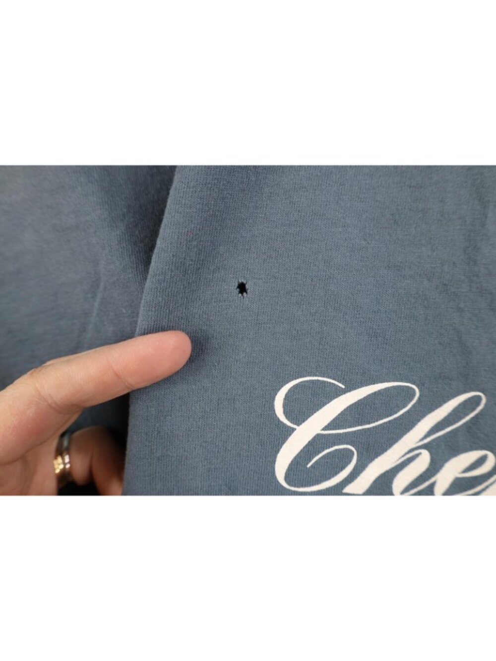 Vintage Mens XL Distressed Crew The Farewell Tour 2004 Cher Band T-Shirt Blue - Picture 5 of 12